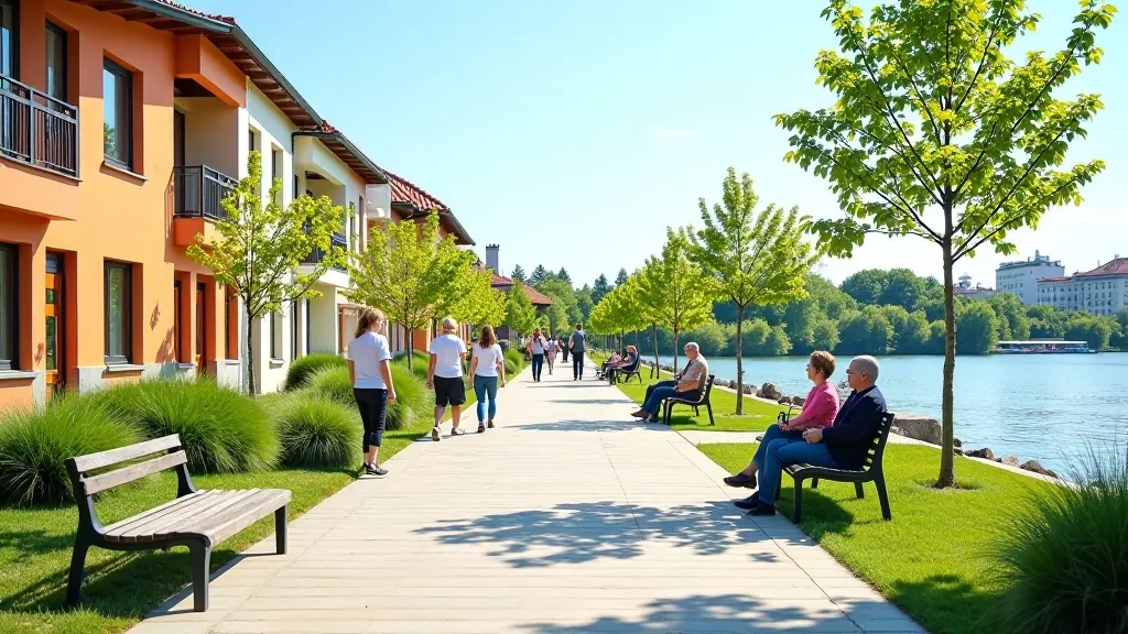 Daugavas promenādes dienvidu daļa ar Jaunajiem krāļiem un apstādijumiem, ģimenes aktivitātes